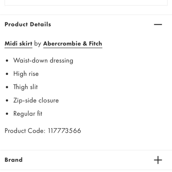 Abercrombie & Fitch Side Slit Midi Skirt - Picture 4 of 8